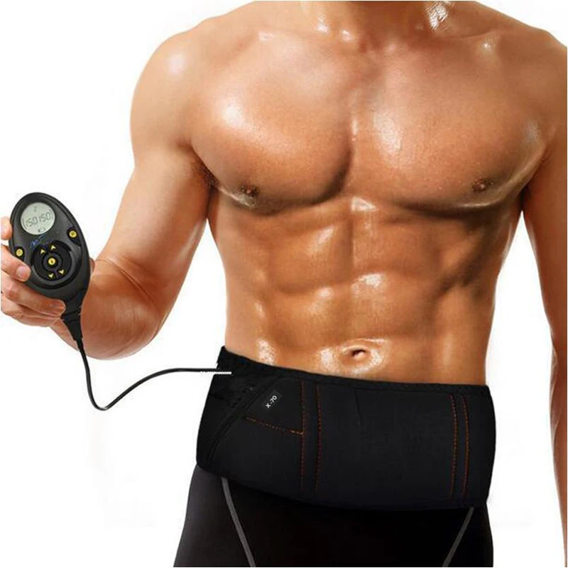 Rechargeable Muscle Stimulator Slim Massage Belt 150 Intensity Levels With 10 Programmer Abdominal Muscle Toner Slimming Belt