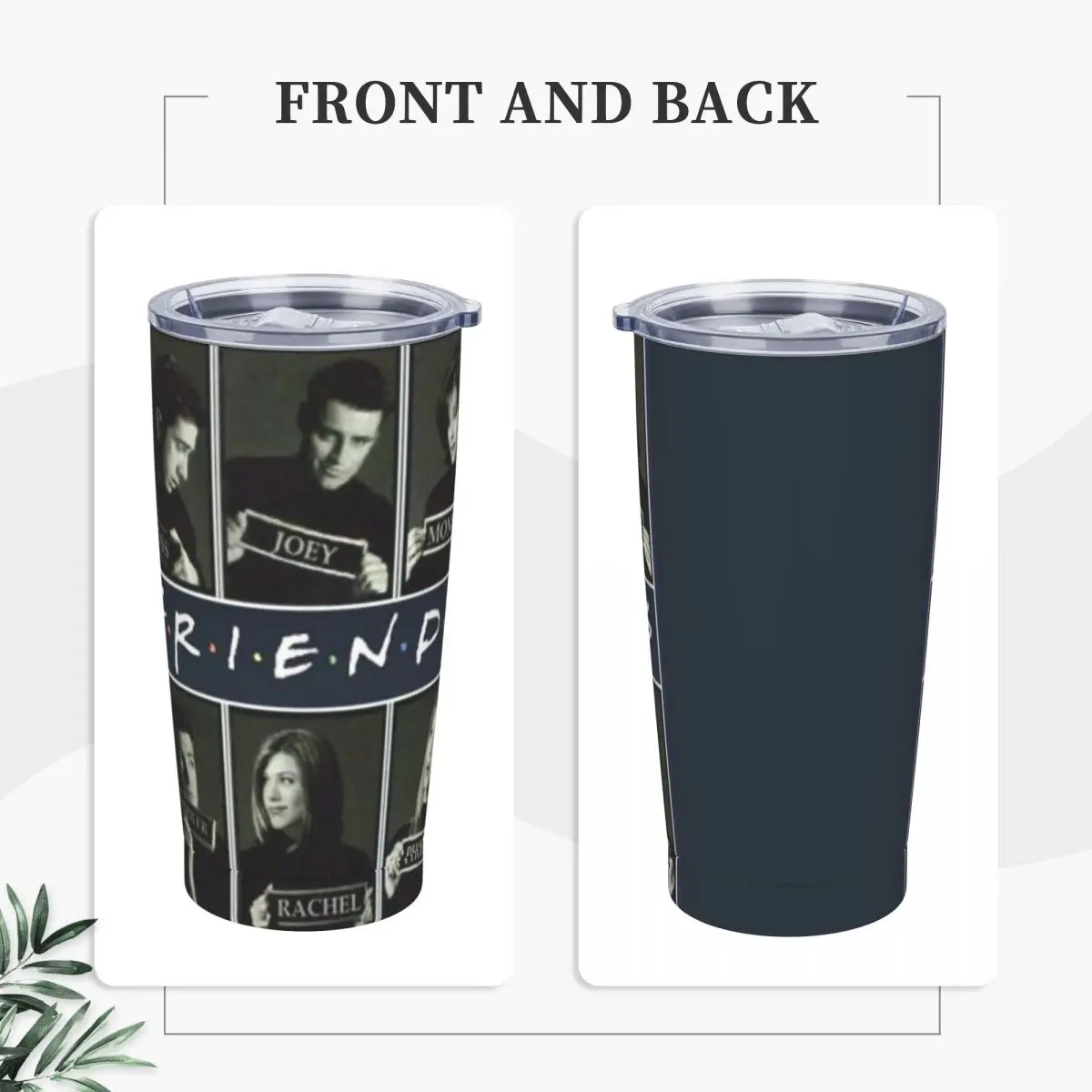 Friends Television Stainless Steel Tumbler Funny Camping Mugs Cup 20oz Thermal Cups Keep Heat Cold Drink Milk Tea Water Bottle