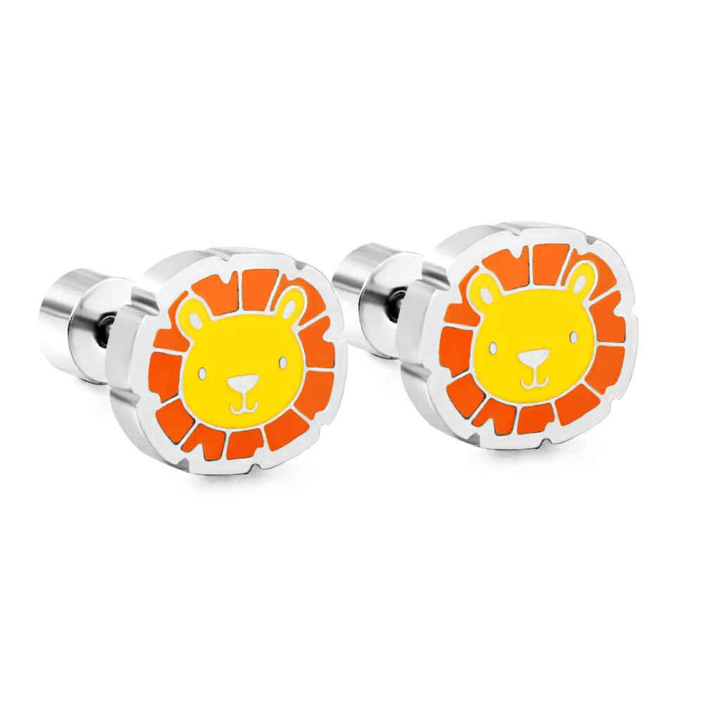 316L Chirurgisch Staal Oorbellen Leuke Stijl Meisjes Zilver Kleur Schroef Terug Stud Oorbellen Body Piercing Sieraden Party