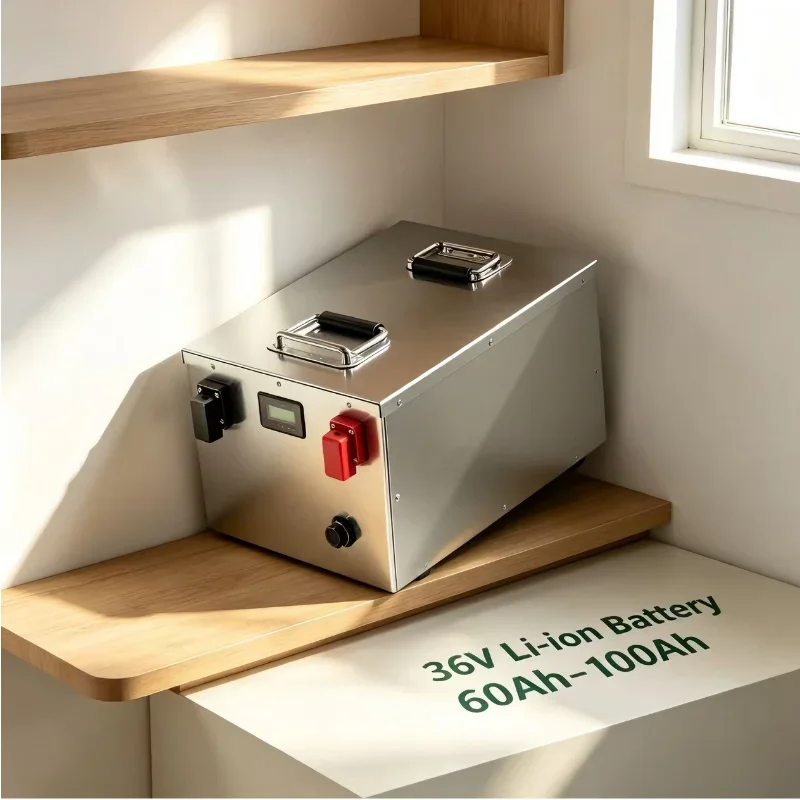 36V Durable Deep‑Cycle Rechargeable Lithium‑ion Power Storage Battery 60Ah 80Ah 100Ah, Practical Replacement Power Source For Go
