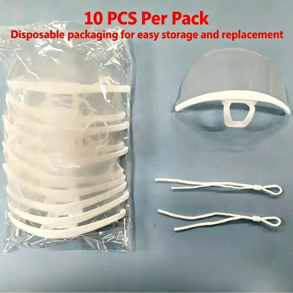 Clear Splash Proof Catering Face Shield With Stretchable Ear Straps Soft Nose Pad Reusable Transparent Mouth Visor For Restauran