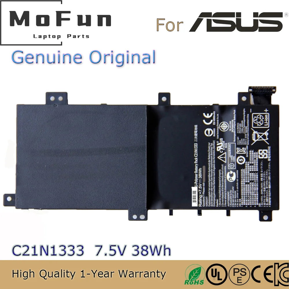 Brand New Original C21N1333 7.5V 38Wh Laptop Battery for ASUS Transformer Book TP550LA TP550LD R554L