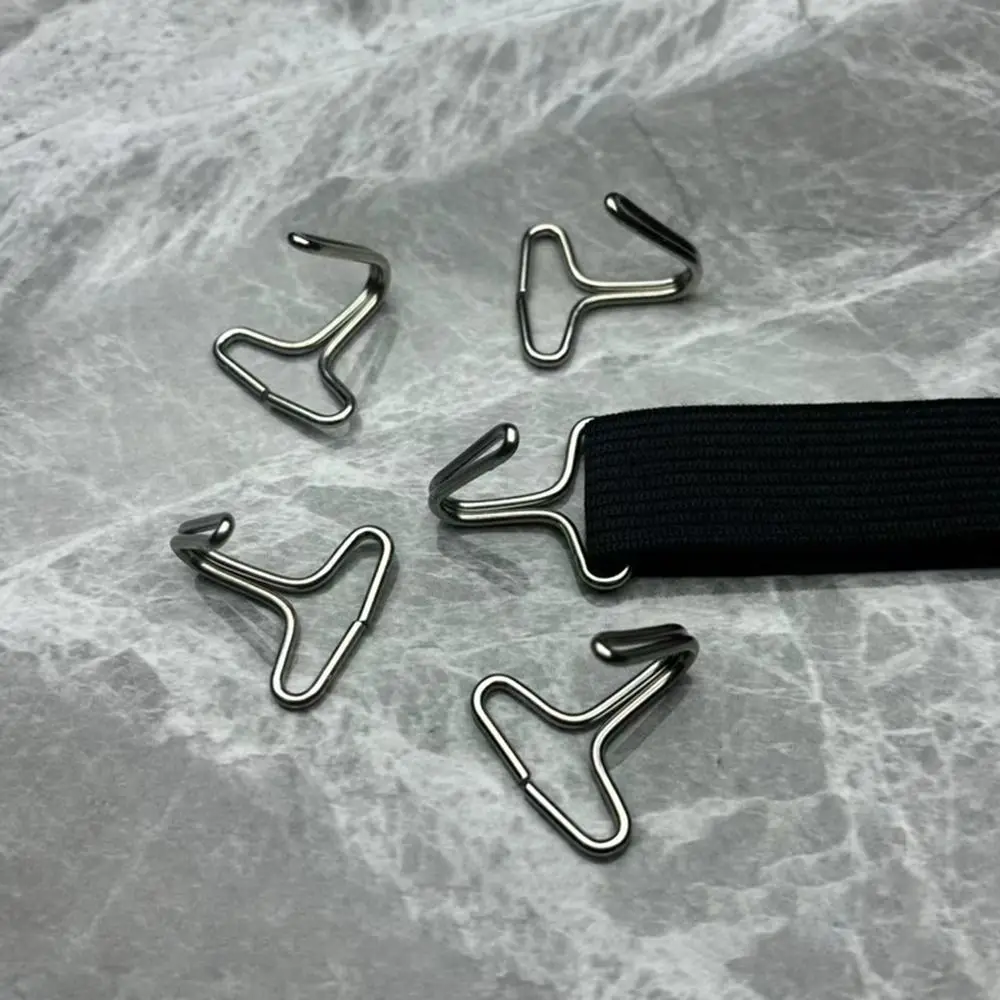 1/5Pcs Universal Electric Tricycle Canopy Hook Elastic Lightweight Rain Curtain Hook Sliding Metal Windproof Canopy Hook