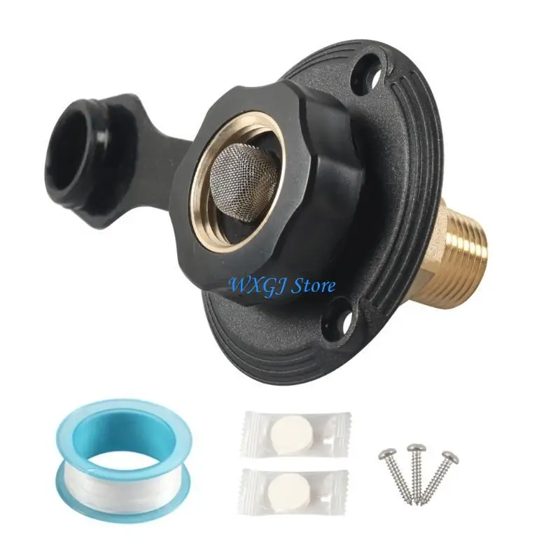 

37JE Motorhomes Camping Essential Water Eluck Enlile Flance, латунные контрольные клапаны, для безопасного подключения к