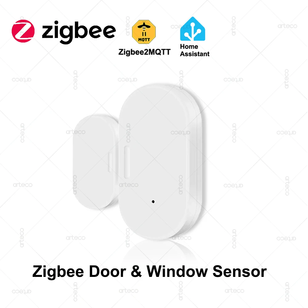 

Tuya ZigBee Smart Door Window Sensor Door Open Closed Detectors Smart Home Security Protection Alarm System For Alexa Google Z2M