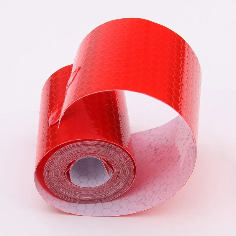 1 Roll 5Cm * 1M Reflecterende Waarschuwing Sticker Adhesive Reflecterende Waarschuwing Tape Voor Verkeersveiligheid Reflecterende Film Sticker strip