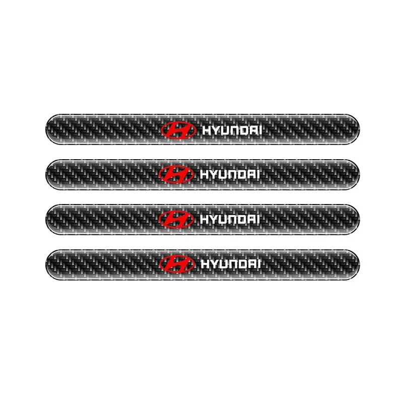 8pcs Carbon Fiber Car Door Bowl Handle Protective Sticker For Hyundai N Performance Creta Azera Eon Kauai i10 i20 i30 i40 ix35 view 4