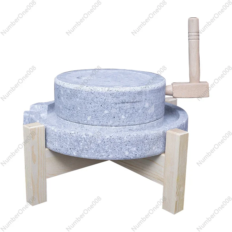 Thickened household stone mill 20-30CM wooden frame traditional rice noodle machine soy milk tofu machine