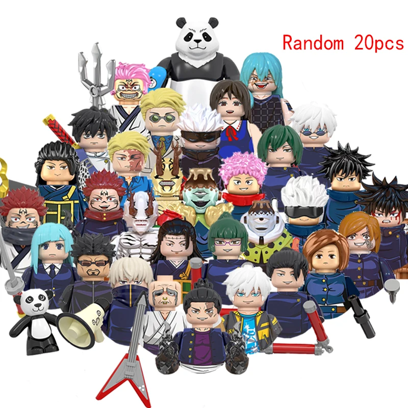 

MOC Creative Jujutsu Kaisen Itadori YujiKugisaki Nobara Doll Mini Anime Action Figures Building Blocks Bricks Toys for KID gift