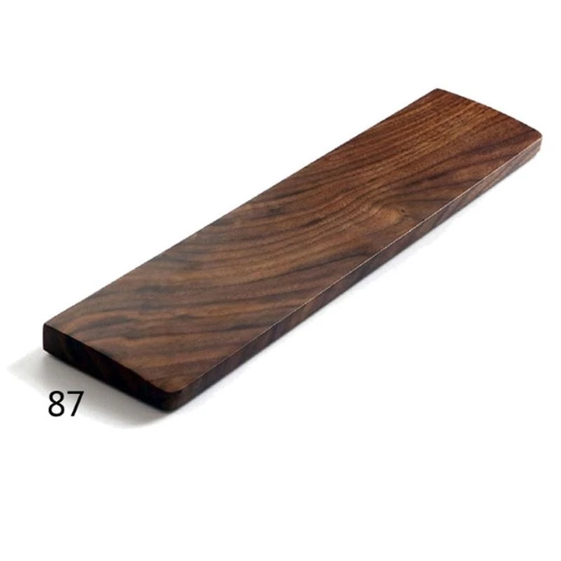 Walnut Wooden Mechanical Keyboard Wrist Rest with Anti-Slip Mat Ergonomic Gaming 