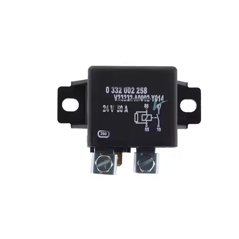 New Excavator Accessories Start Preheating Relay 50A 0332002258 V23232-A0002-Y014 for diesel Engine 0332002258