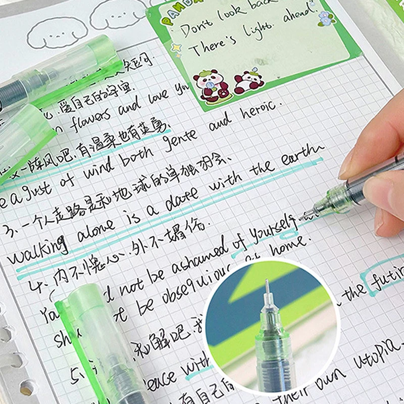 Гелевая ручка с рисунком панды, 0,5 мм, 6 шт.