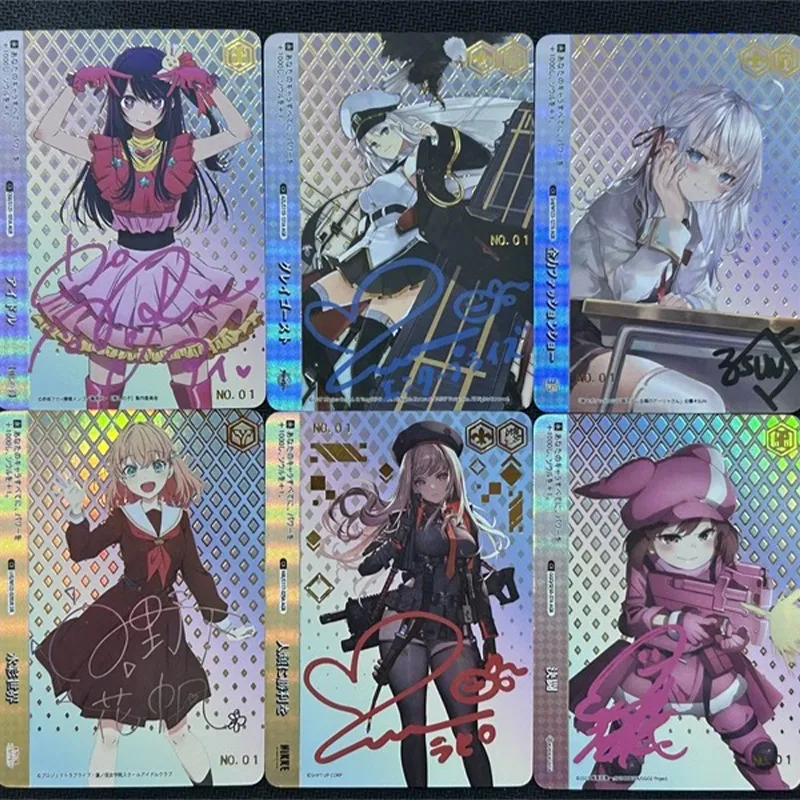 

Anime Diy 6pcs/set Nikke:the Goddess of Victory Anis Guren Liter Bronzing Signature Game Card Signature Collection Cards Gifts