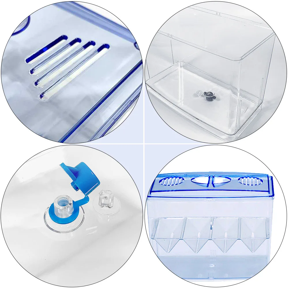 

Hatching Box Small Breeding Incubator Freestanding Plastic Tank Aquarium Juvenile Fish Protection Isolation Box Fish Fry