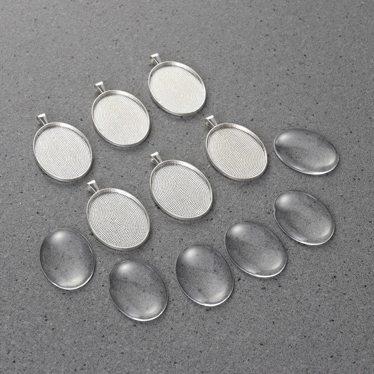 

DIY Pendant Oval Pendant Alloy Glass Chain Alloy Pendant