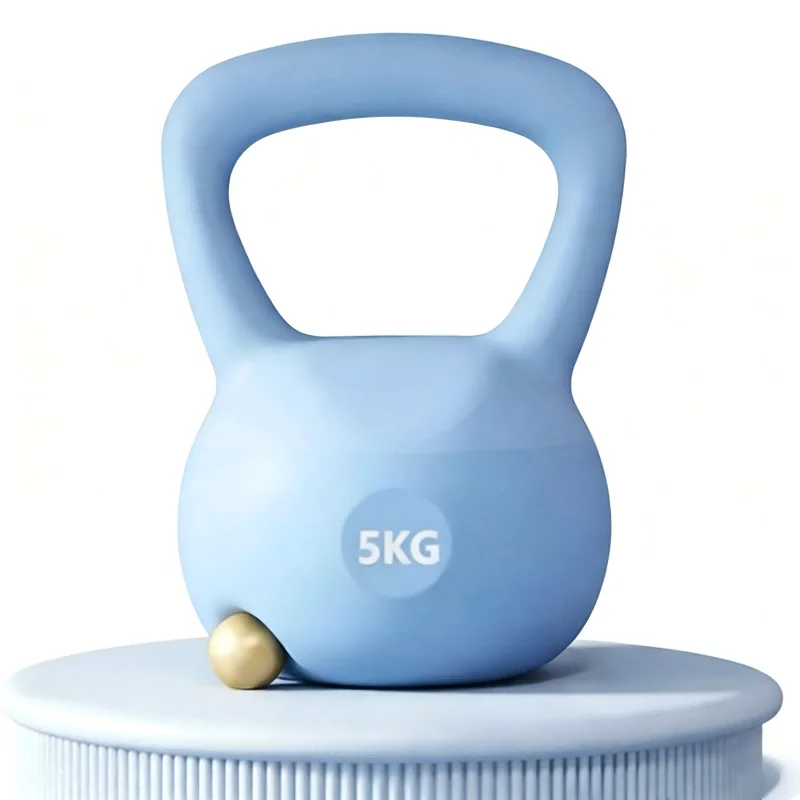 Picture 4: 5KG PVC Kettlebell Non-Slip Grip Floor-Friendly for Home Gym Strength Training & Full Body Workout