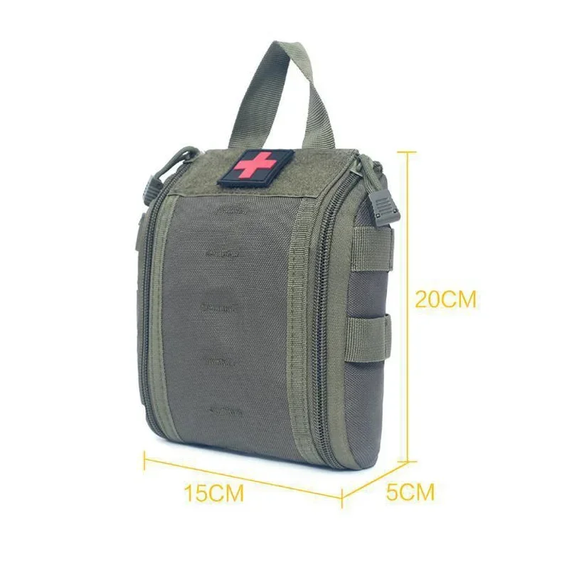 Imagem -06 - Outdoor Medical Molle Bolsa Bolsa Tática Kits de Primeiros Socorros Carro de Emergência Camping Caminhadas Survival Emt Utility Pack Caça