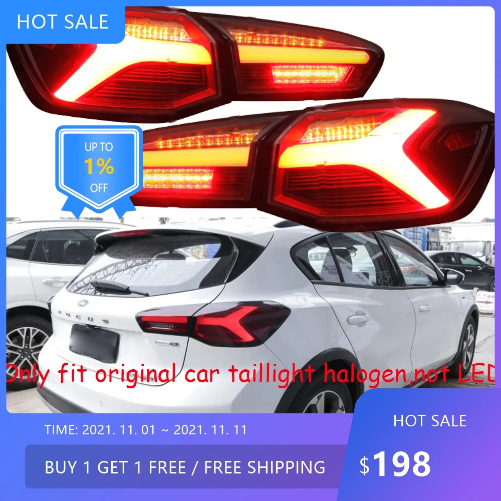 

Задний фонарь на бампере для Focus, задний фонарь Hatch-back auto 2020 ~ 2021y, светодиодные автоаксессуары, задний фонарь для Focus, задний фонарь, противотуманный фонарь