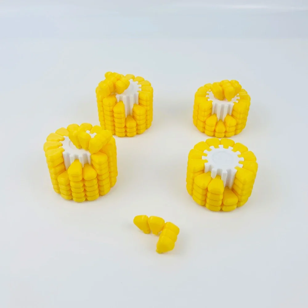 3d Printed Corn Puzzle Mini Ornament Decryption Game Creative Home Decoration Handicraft Ornament Simulation Gift Sets Kid Gift