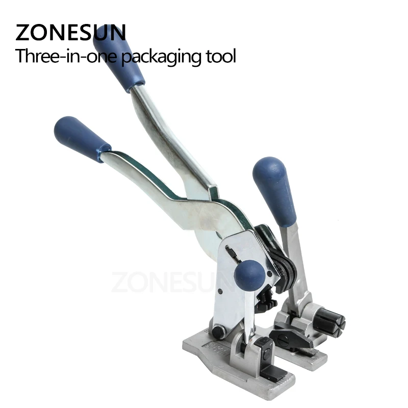 ZONESUN Manual Strapping Tool Packaging Tool Multifunction Plastic 13mm PP Packing Strap Belt Tensioner Cutter  Hand Tool Set