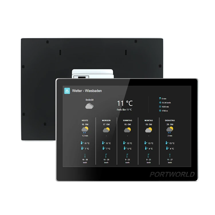 10.1 Inch Quad Core Tablet PC Capacitive Touch Screen 2GB Memory Ethernet Type C Interface Smart Home Panel Embedded Wall Mount