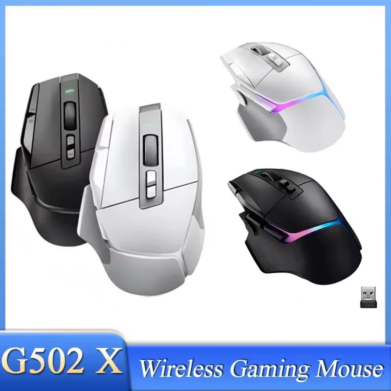 

Новая эргономичная беспроводная игровая мышь G502 X PLUS G502X со сверхбыстрым ускорением 25K Hero, оптический датчик, программирование игровых мышей