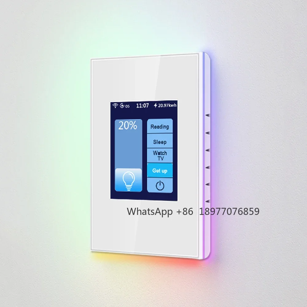 L8 1 Gang 2 Way 3 Way WiFi Power Monitoring Smart Light Switch LED Dimmer Smart Switch Smart Home