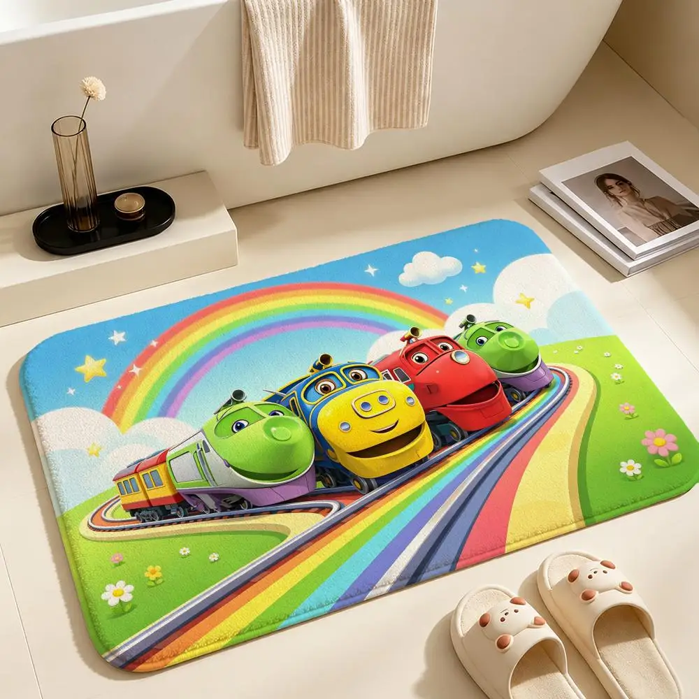 IP-ChuggingtonS Floor Mat Soft Non-Slip Bath Mat, Bedside Carpet, Absorbent Doormat for Home