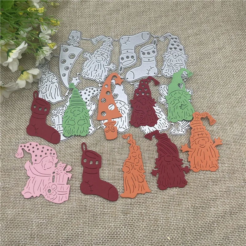 10pcs Christmas suit Cards Dies Metal Cutting Dies Stencils For DIY Scrapbooking Decorative Embossing Handcraft Template