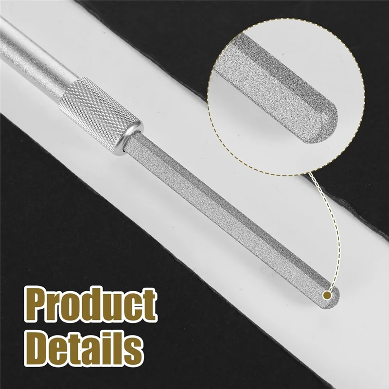 A76K Diamond File Diamond Glass Files Crystal Glass Files Crystal And Glass Repair File Metal Diamond Grit Tool Sharpener