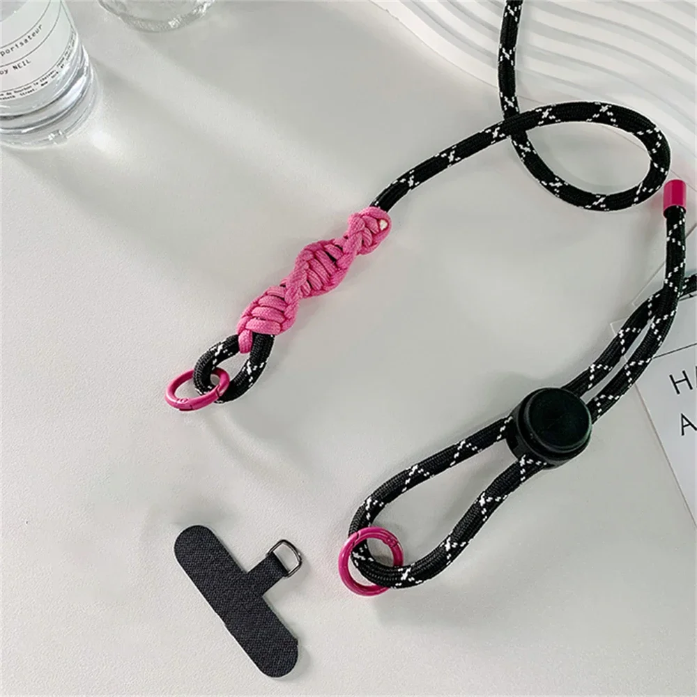 Cute Phone Lanyard Adjustable Diameter Outdoor Universal Case Crossbody Shoulder Card Neck Cord Clip Hang Anti-lost Wrist Strap