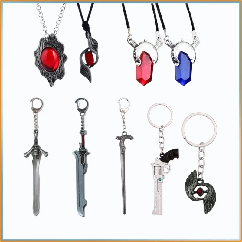 

Game May Cry Anime Peripheral Necklaces, Brooches, Accessories, Pendant, Pins, Key Chain, Ring, Earrings Toy Gifts