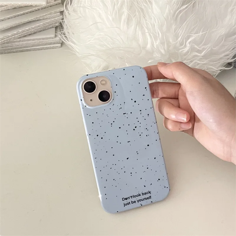 Ins Blue Splash Ink Spots  Phone Case, for IPhone 16 15 14 13 12 11 Pro Max Plus,soft Shockproof Protect Cover Shell