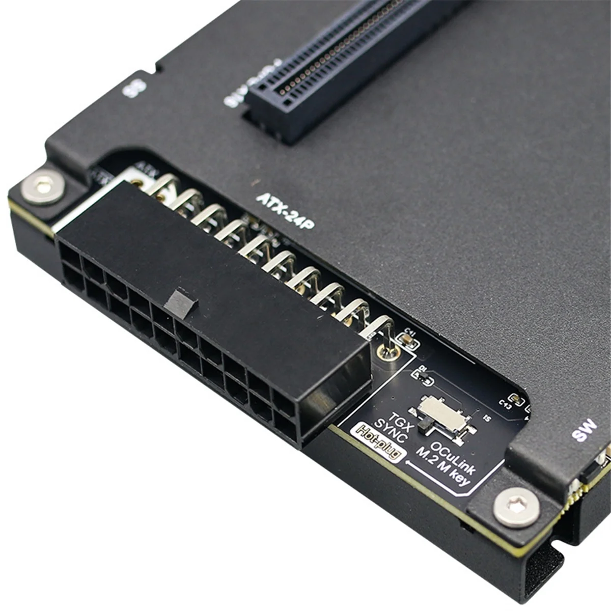 AU32-OCuLink กราฟิกการ์ด Docking Station OCuP4V2 PCI-E4.0 ReDriver ชิปรองรับ Nvidia/AMD/Intel Series กราฟิกการ์ด
