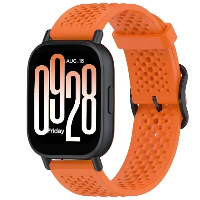 Pulseira esportiva de silicone, 20mm 22mm, para redmi watch 5 active/5 lite, pulseira respirável, samsung galaxy watch 7 6 5 4 40mm 44mm