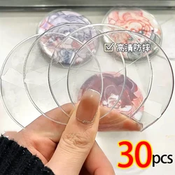 10/20/30Pcs Transparent Round Badge Protector Case 30mm 40mm 50mm Anime Badges Decoration Ita Bag Accessories PVC Pin Case