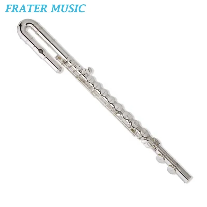 High Grade G Tone Silver Plated Cupronickel Body & Hand Work Curved Head Joint Alto Flute (JFL-480)