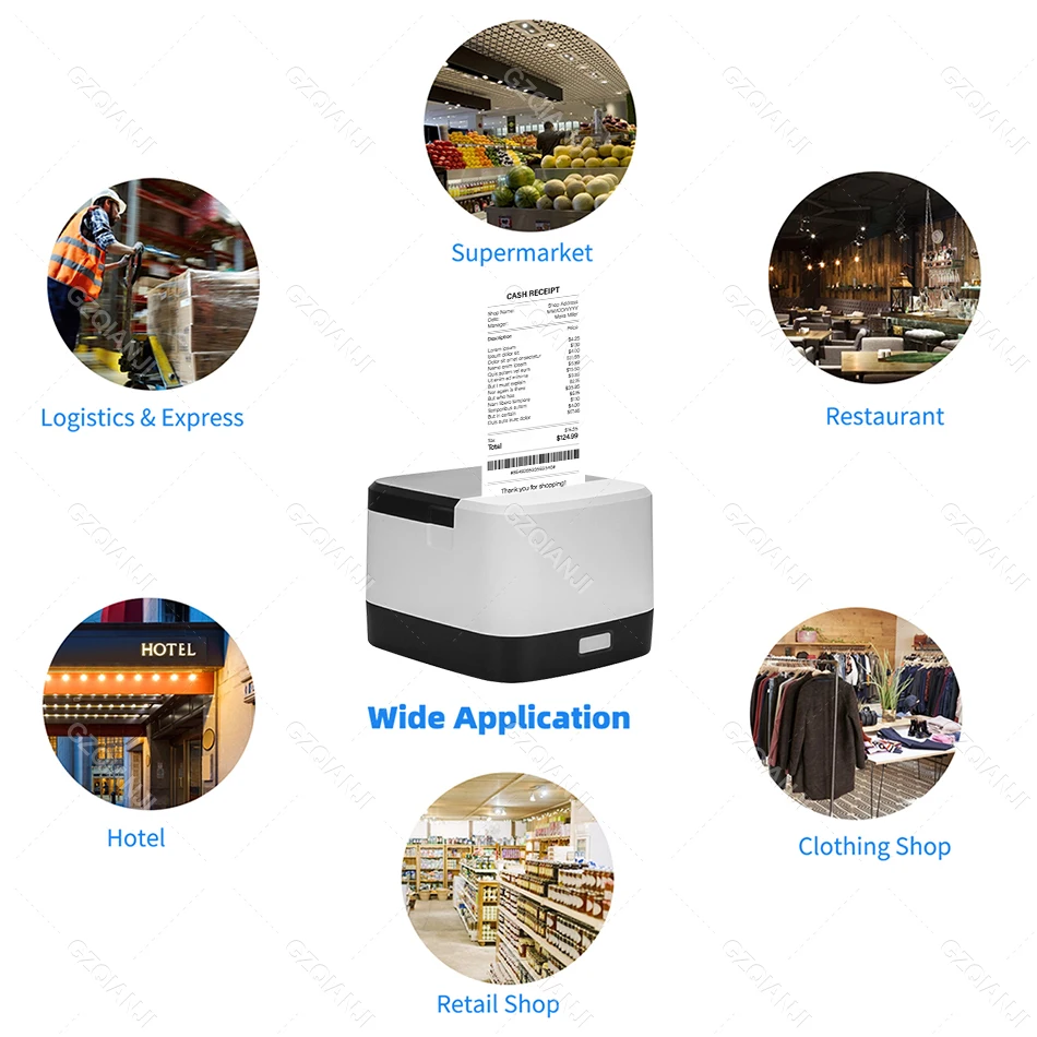 Xprinter New arrived 58mm Receipt POS Bill Printer with USB Bluetooth Kitchen Printer Desktop Windows Printer Machine For Store