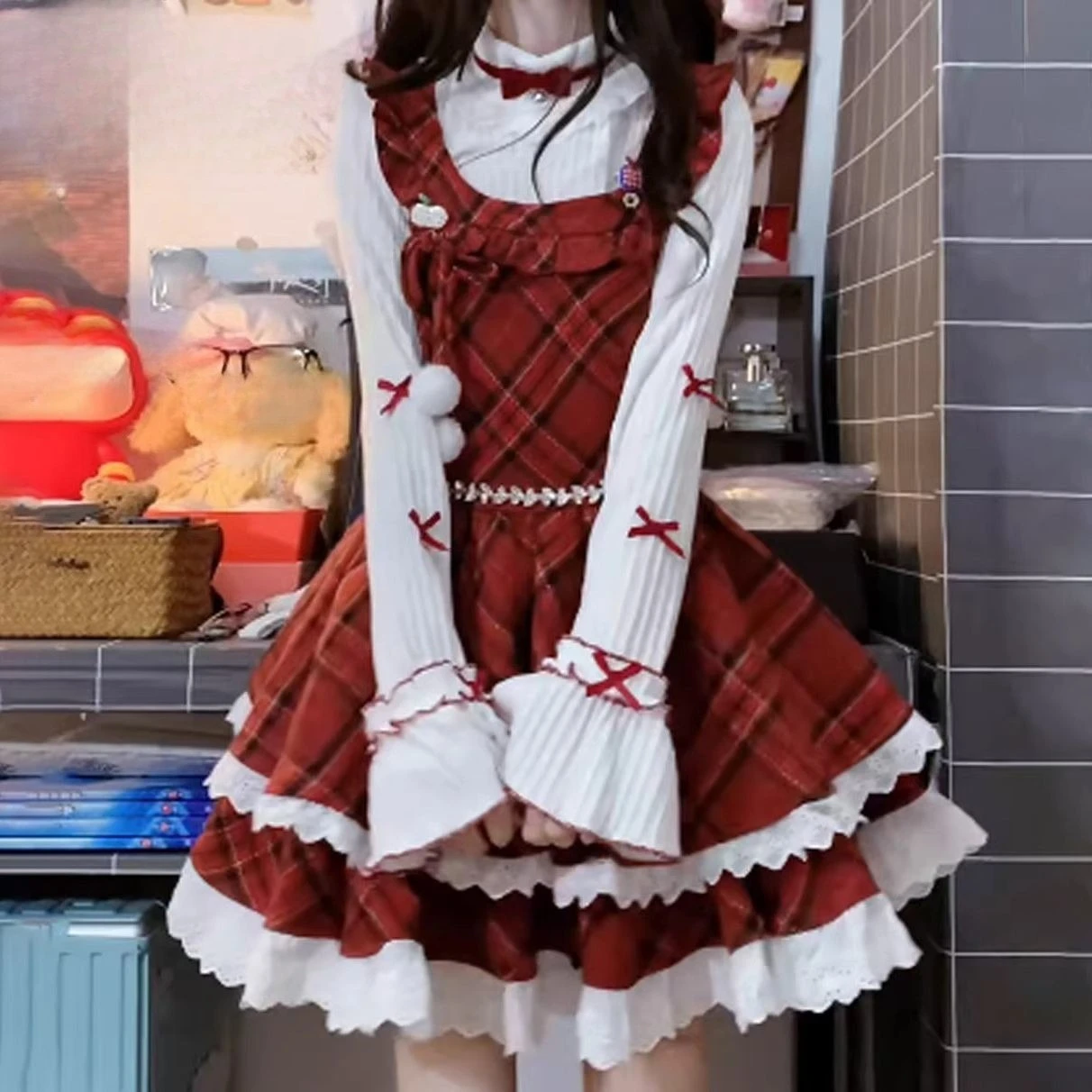 

Y2K Gyaru Two Piece Set Women Solid Slim Tops High Waist Pleated Mini Skirt American Korean Fashion Hot Girls Daily