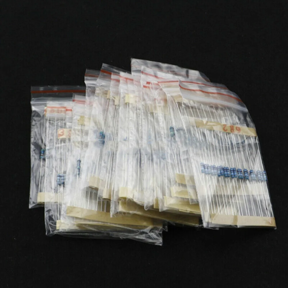 Wide Resistance Range 1 -1M 20 Pcs Per Value Complete Resistor Value Range Metal Film Resistors For Soldering And Debugging
