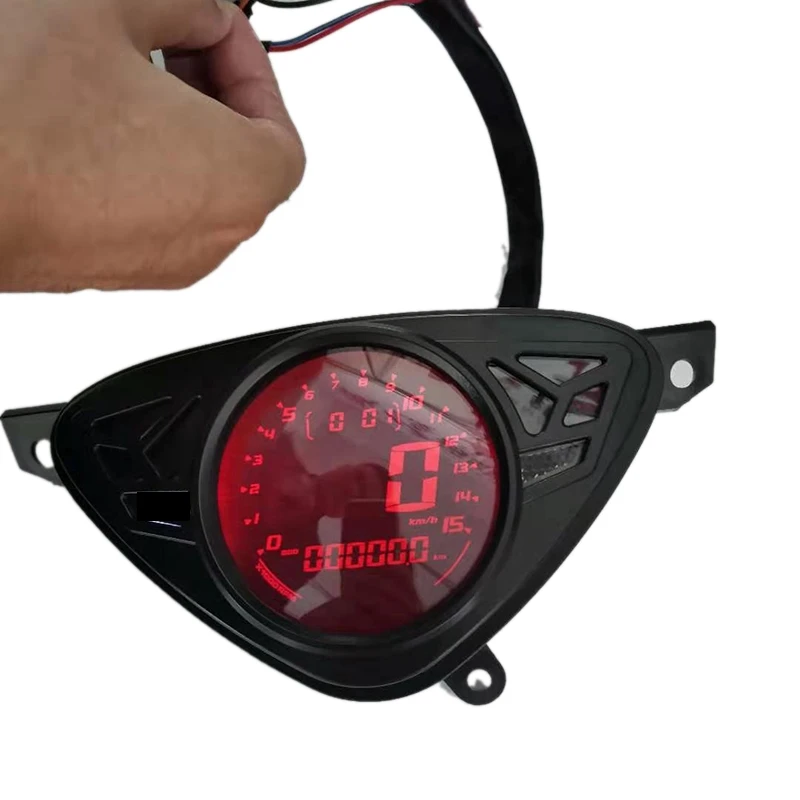 Motorcycle Speed Meter With Color LCD Temperature Oil Gauge Adjustable Odometer For Yamaha Mio