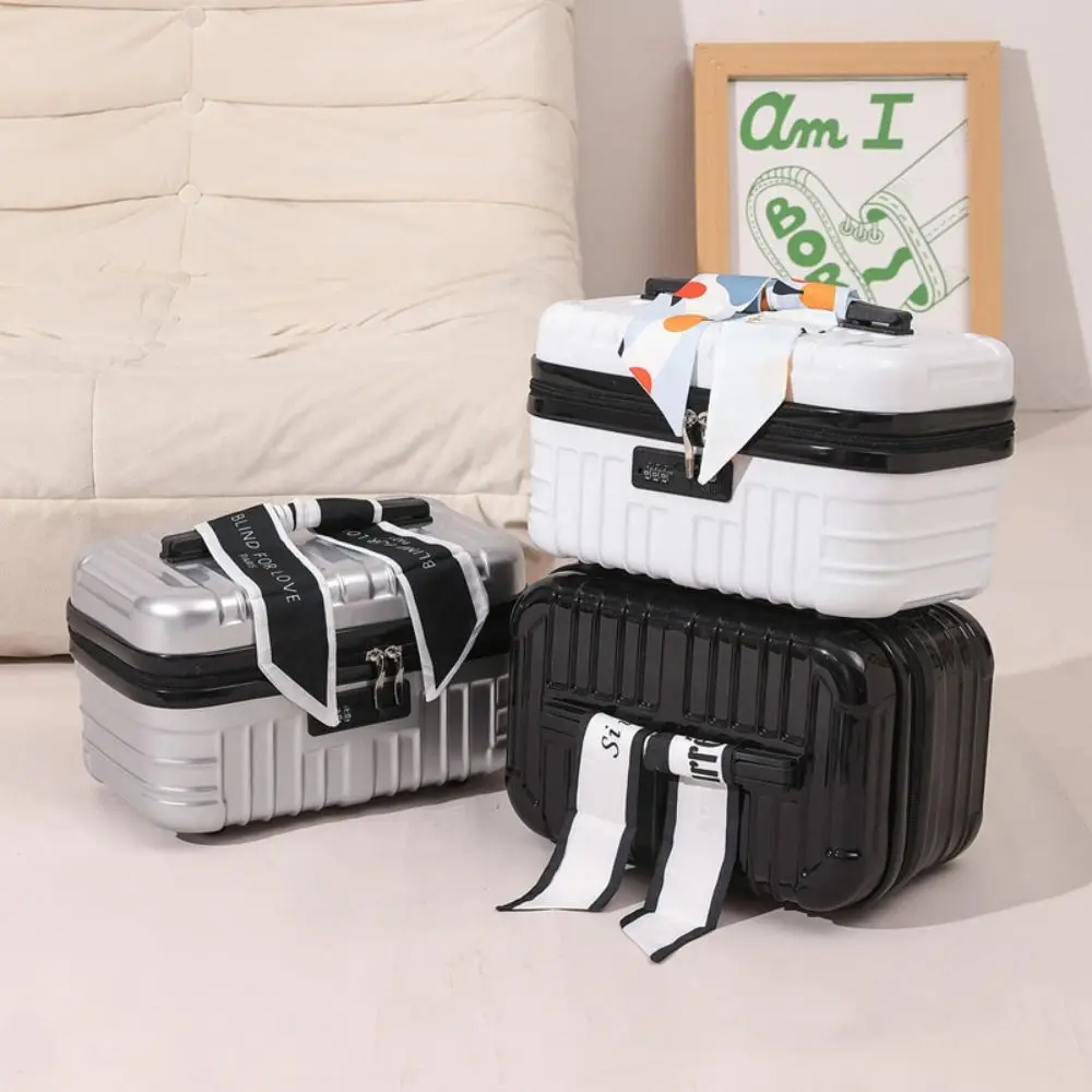 

Easy To Carry 17 Inch Cosmetic Case Large Capacity Portable Mini Luggage Bag Fashionable Durable Toiletry Storage Bag Suitcase