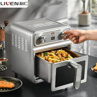 Liven Electric Hot Air Fryer 6.5L Large Capacity Convection Oven Deep Fryer 360°Baking Viewable Window Home Kitchen Appliances