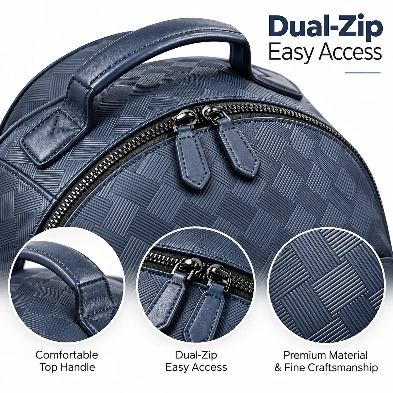 Classic Men Backpack Genuine Leather Slim Water Resistant School Bag Business Casual Executive Flight Luggage Handbag Pack