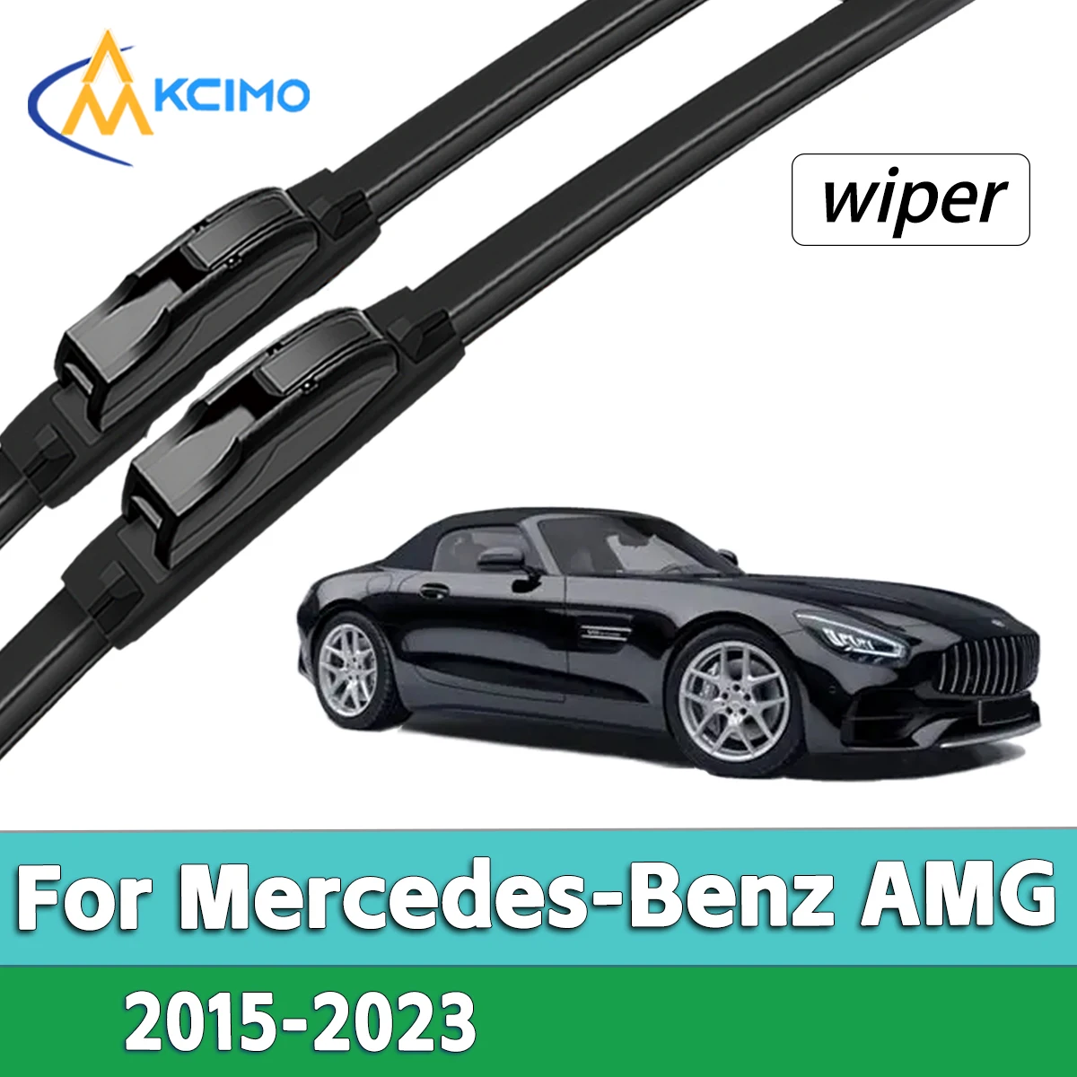 

Front Windshield Wiper Blades For Mercedes-Benz AMG GT C190 R190 2015-2023 Silent Streak Free Rubber Window Wiper Replacement