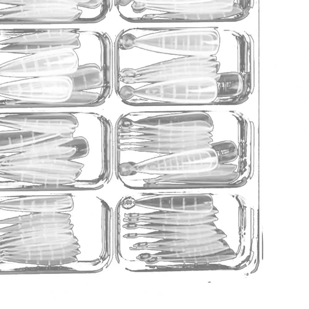 100 pz/set punte del chiodo falso superficie liscia del chiodo che estende copertura completa punte lunghe di estensione del dito falso del chiodo per Accessori di bellezza