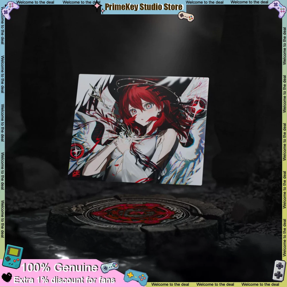 Hachiware Elisa Anime Coated Tempered Glass E-sports Mouse Pad Replica Edition 490x420mm Extra Large for FPS Game Accessories