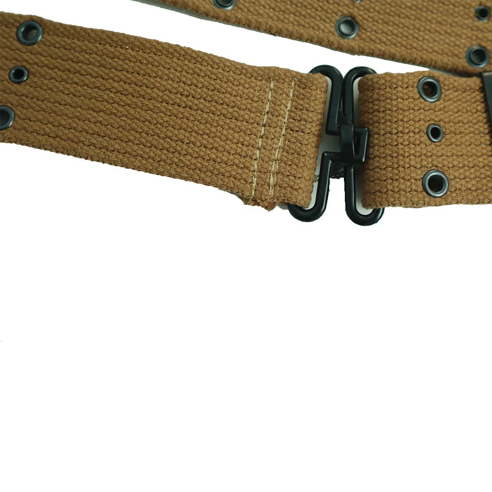 WWII WW2 M1945 Belt Three-hole Belt Khaki Green M1936 Replica of World War II Soldiers Dedicated M1961 Belt