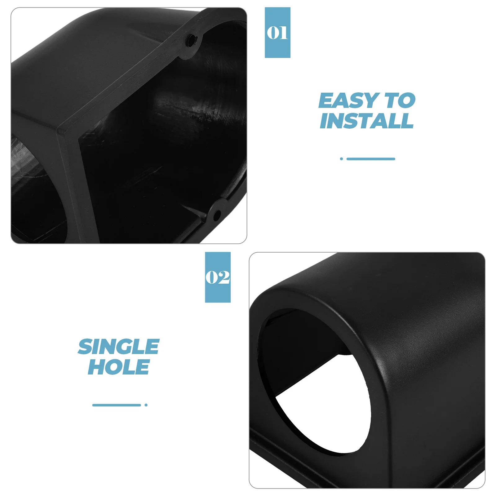

Sleek Single Holder Car Dashboard Meter Mount Abs Single Hole Gauge Mount Durable Automotive Dash Gauge Holder For Car