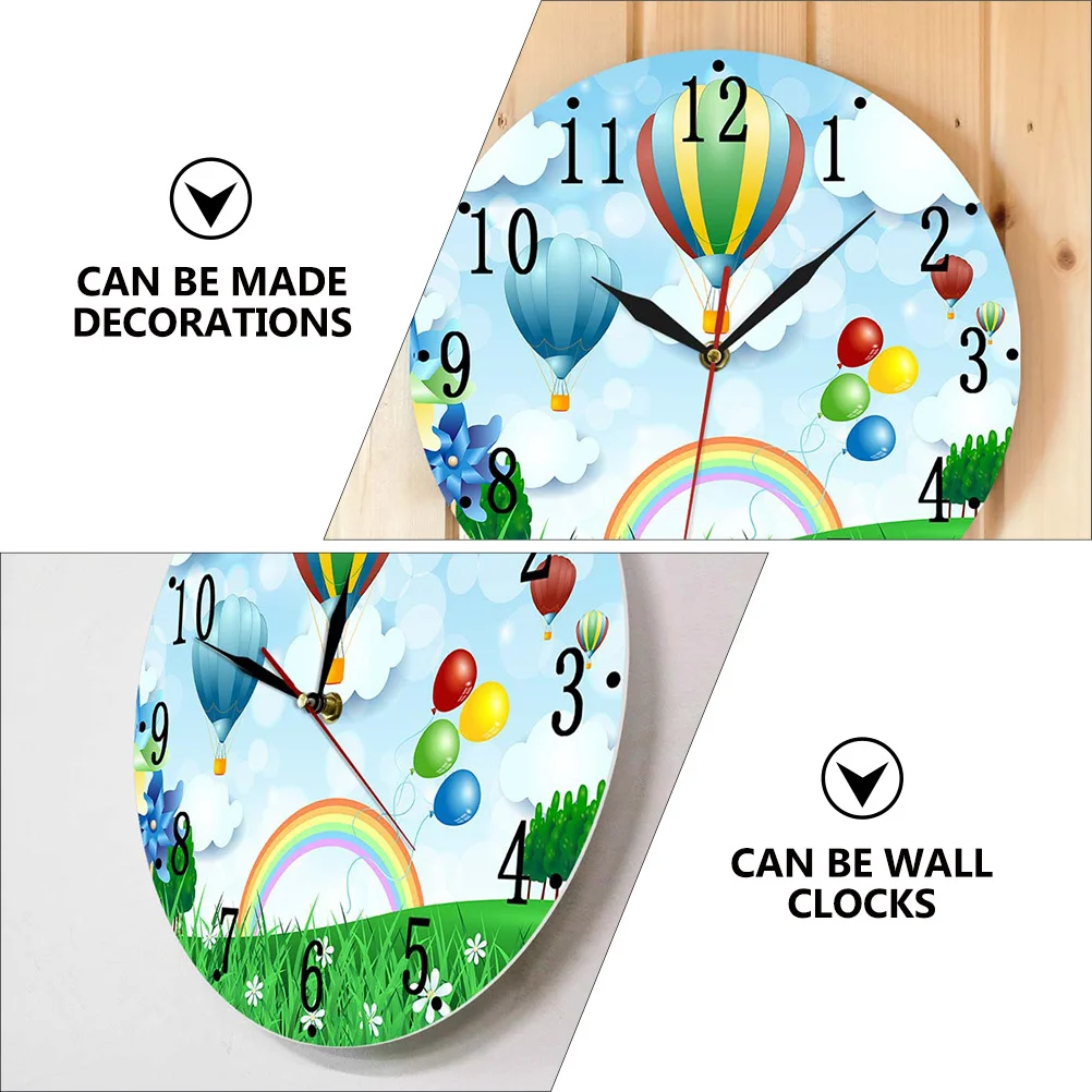 

Colorful Wall Clock Digital Ornament Living Room Modern Office Acrylic Bridegroom Rustic